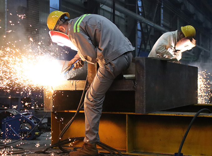 Work photo：Manual welding